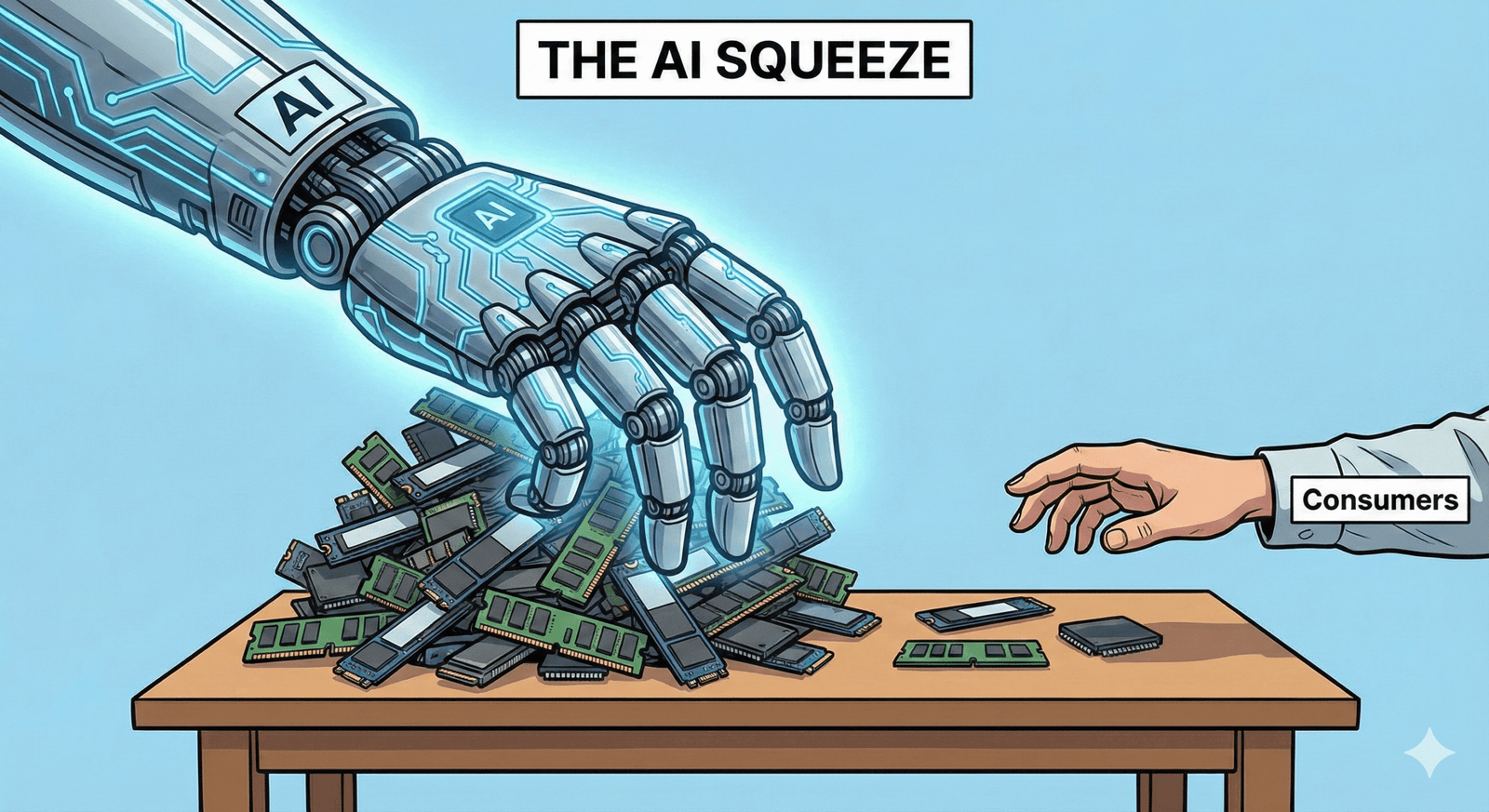 The 2025 Tech Inflation Analysis: Why RAM & SSD Prices Are Skyrocketing in India (220% Surge)
