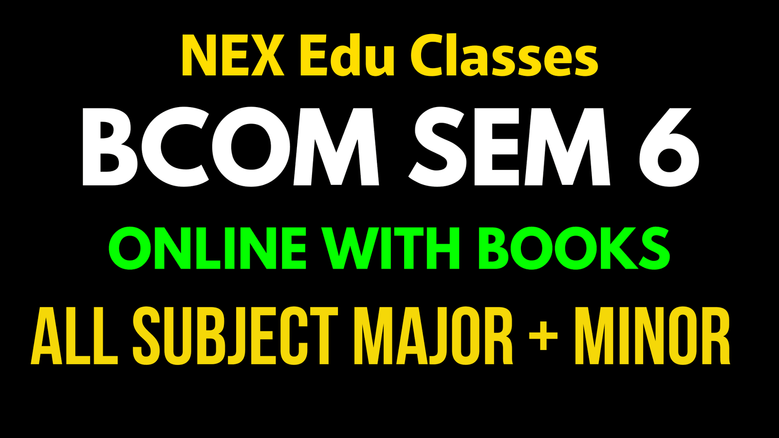 Sem 6 BCom Online
