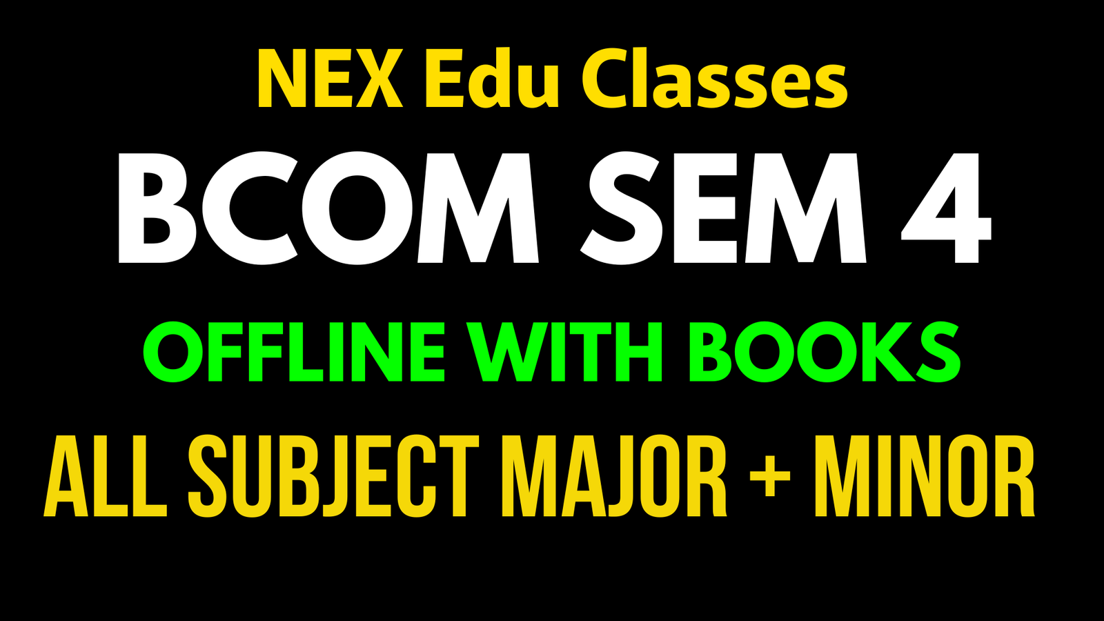 Sem 4 BCom Offline