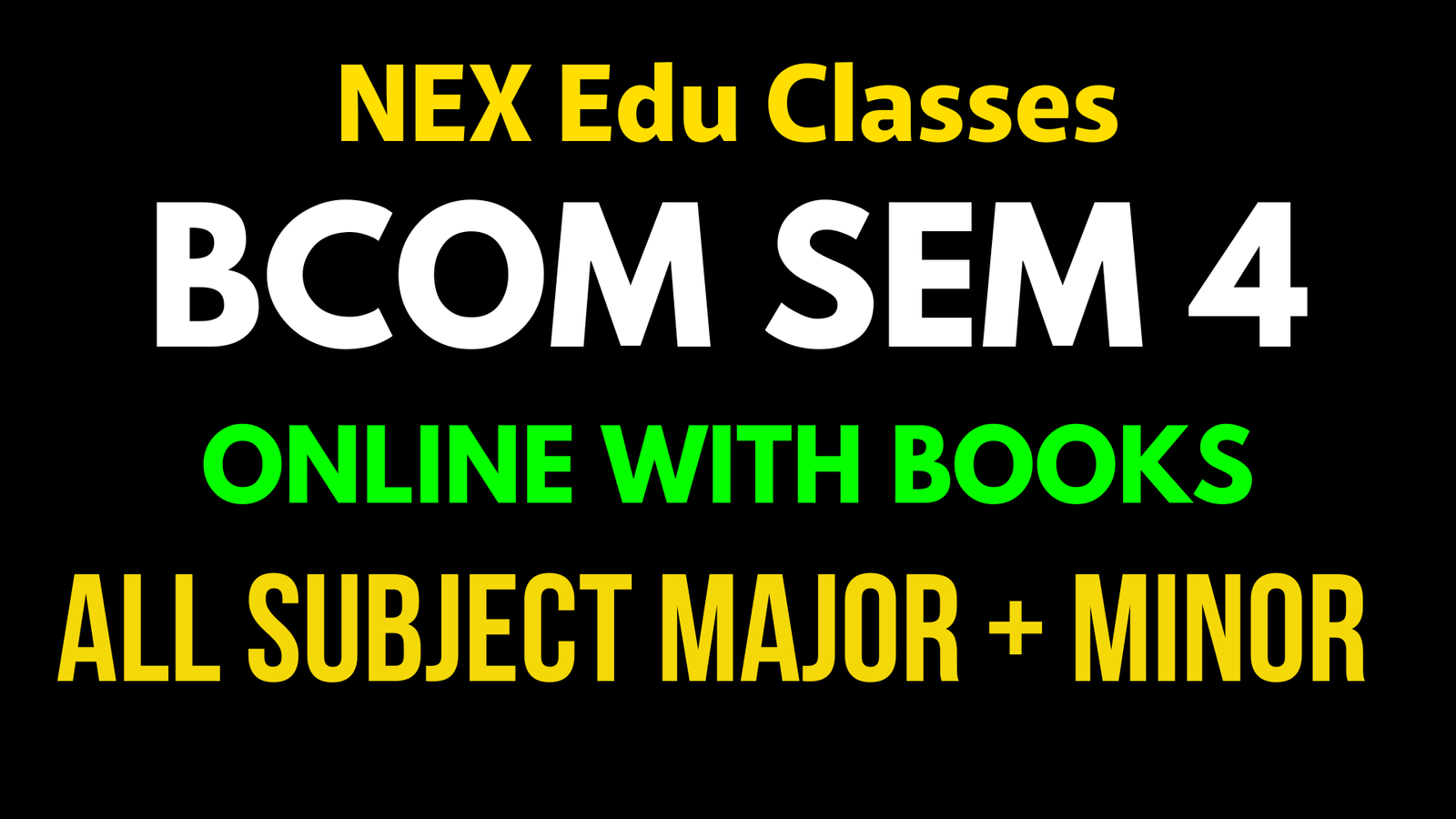 Sem 4 BCom Online